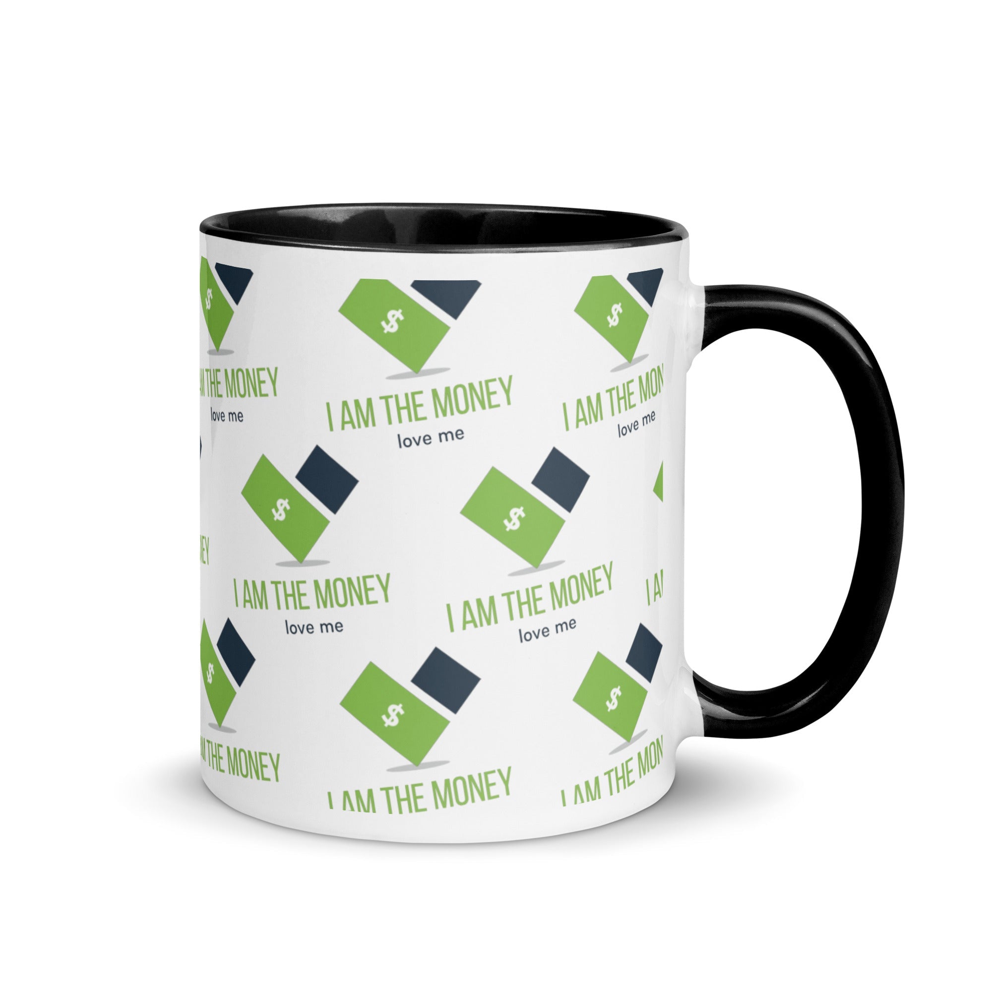 MDB Co. "I AM" THE MONEY Mug with Color Inside - The Million Dollar Bill Co.