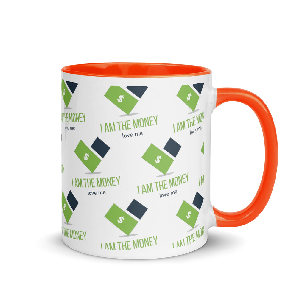 MDB Co. "I AM" THE MONEY Mug with Color Inside - The Million Dollar Bill Co.