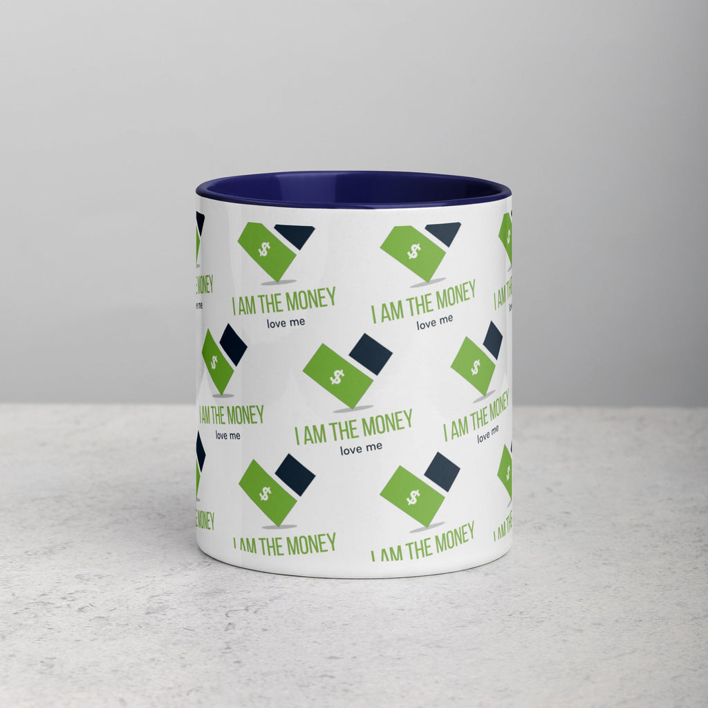 MDB Co. "I AM" THE MONEY Mug with Color Inside - The Million Dollar Bill Co.