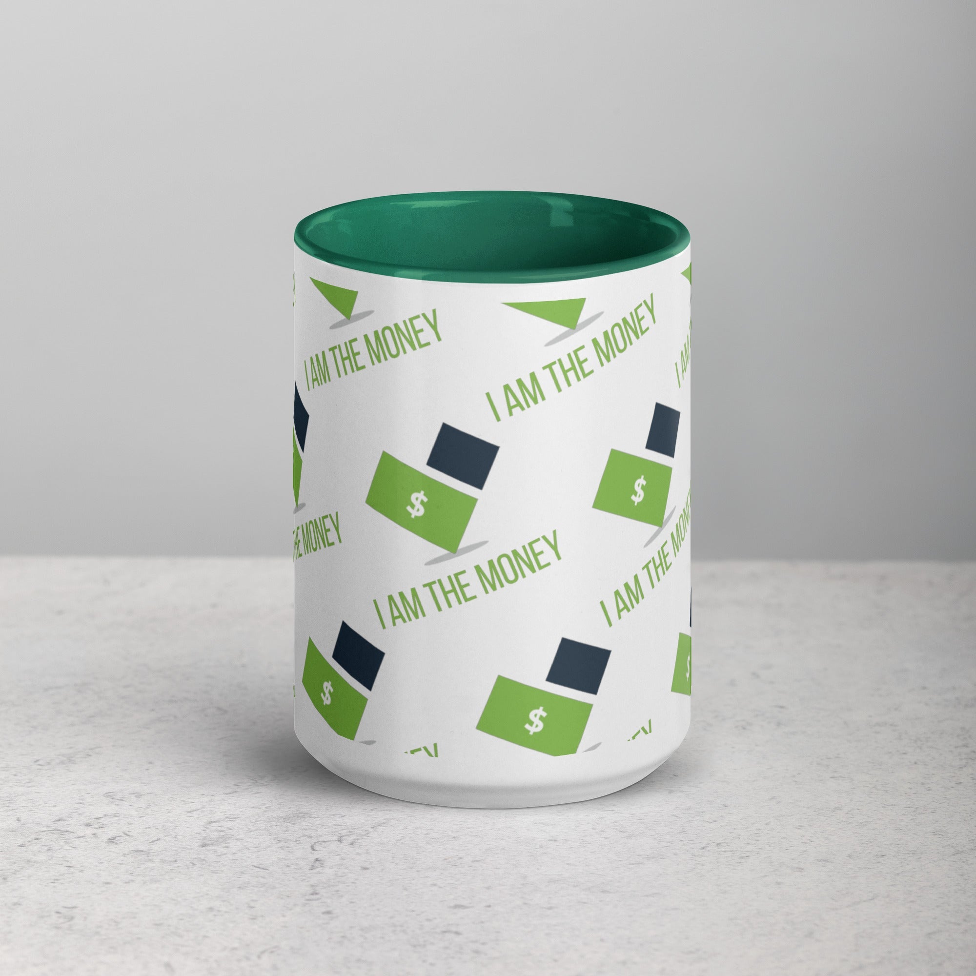 MDB Co. "I AM" THE MONEY Mug with Color Inside - The Million Dollar Bill Co.