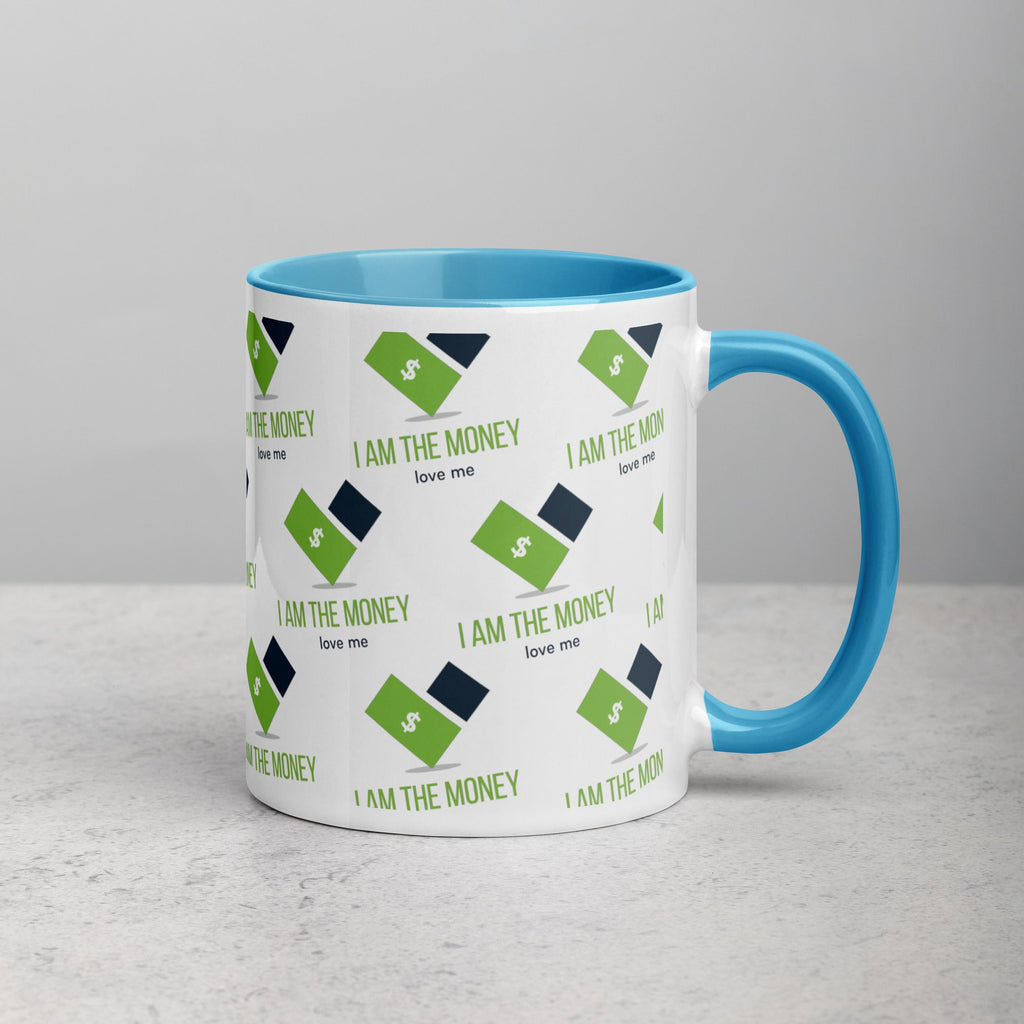 MDB Co. "I AM" THE MONEY Mug with Color Inside - The Million Dollar Bill Co.