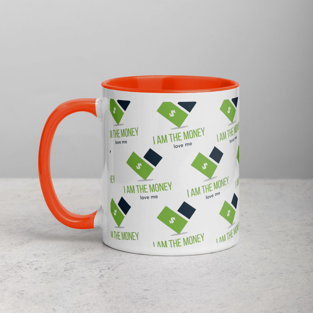 MDB Co. "I AM" THE MONEY Mug with Color Inside - The Million Dollar Bill Co.