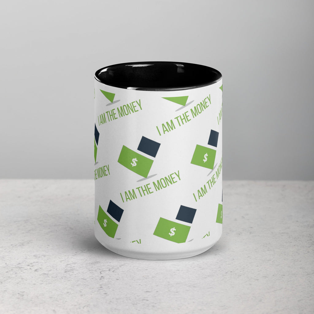 MDB Co. "I AM" THE MONEY Mug with Color Inside - The Million Dollar Bill Co.
