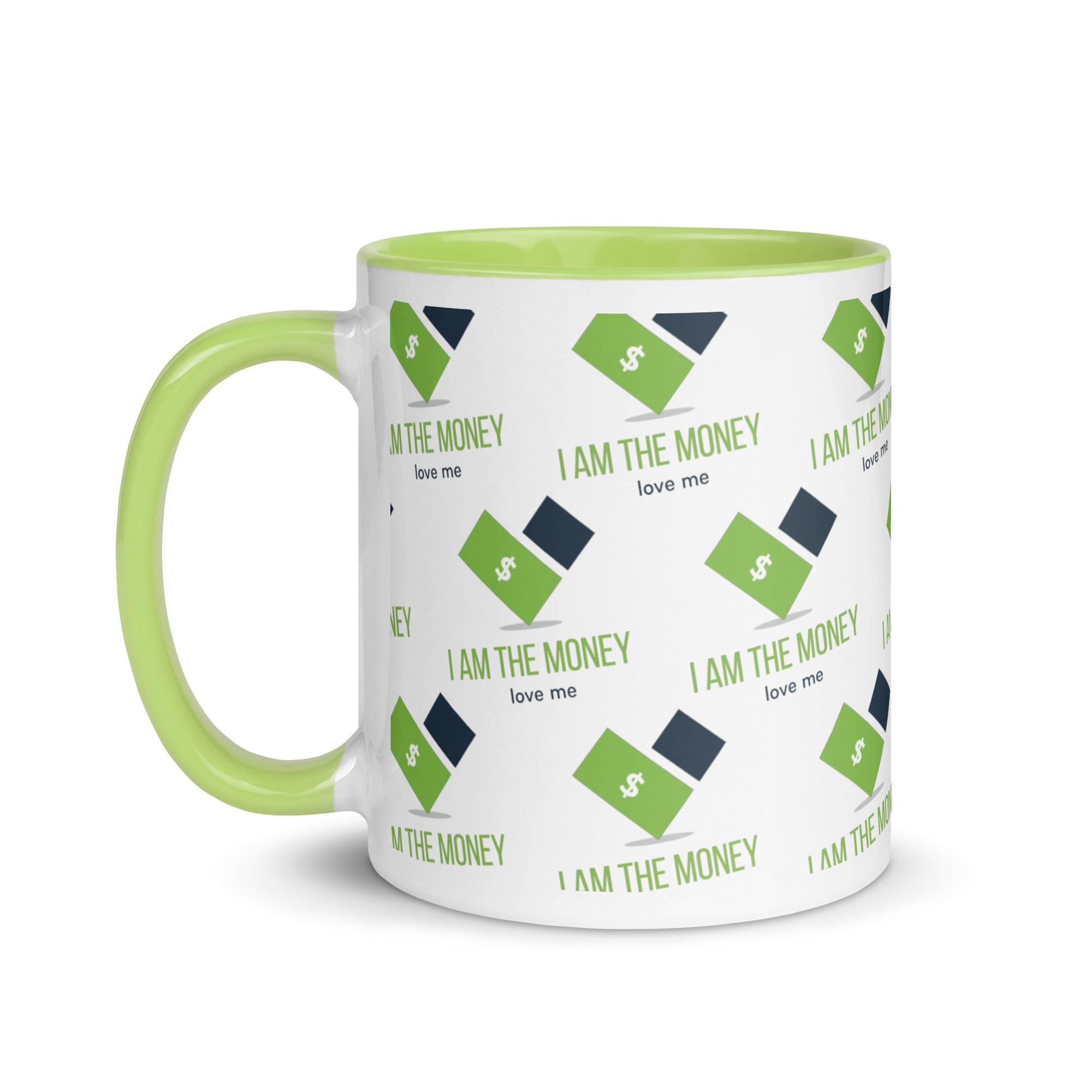 MDB Co. "I AM" THE MONEY Mug with Color Inside - The Million Dollar Bill Co.