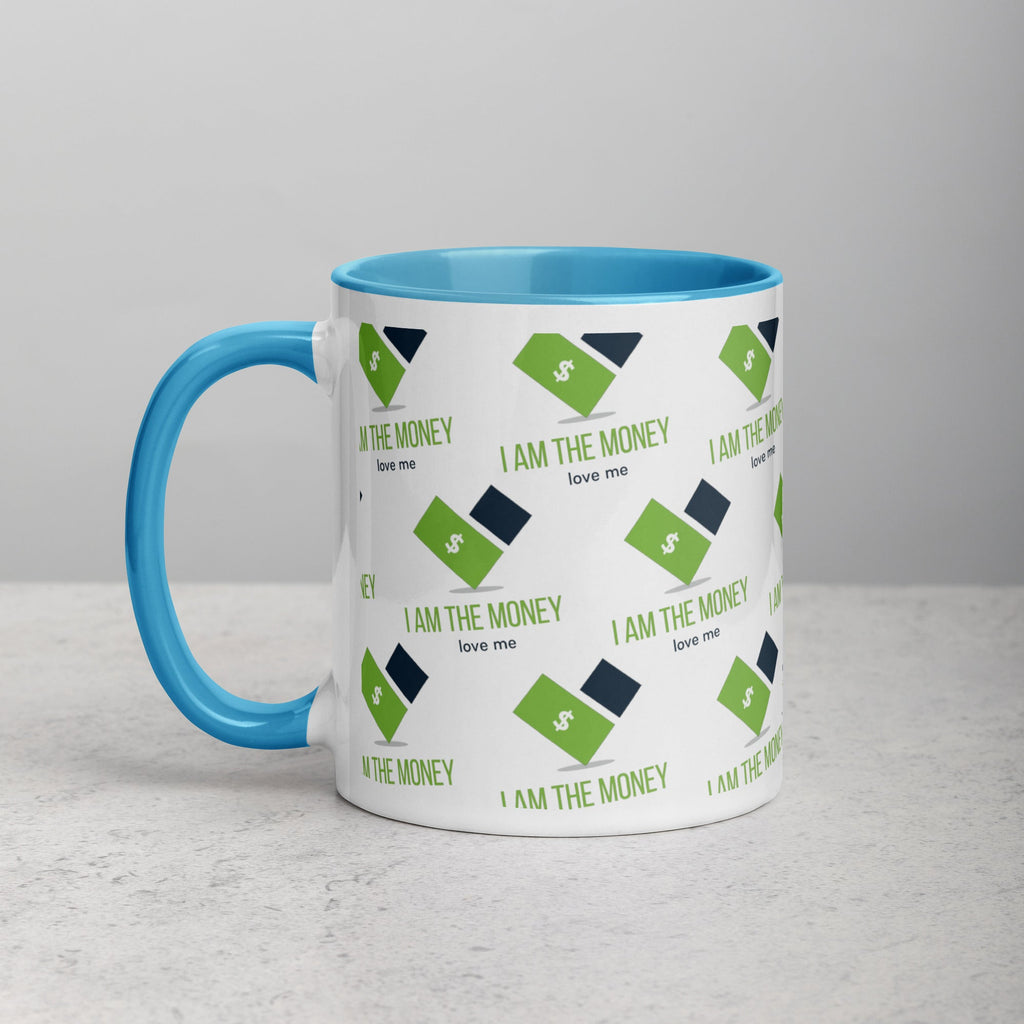 MDB Co. "I AM" THE MONEY Mug with Color Inside - The Million Dollar Bill Co.
