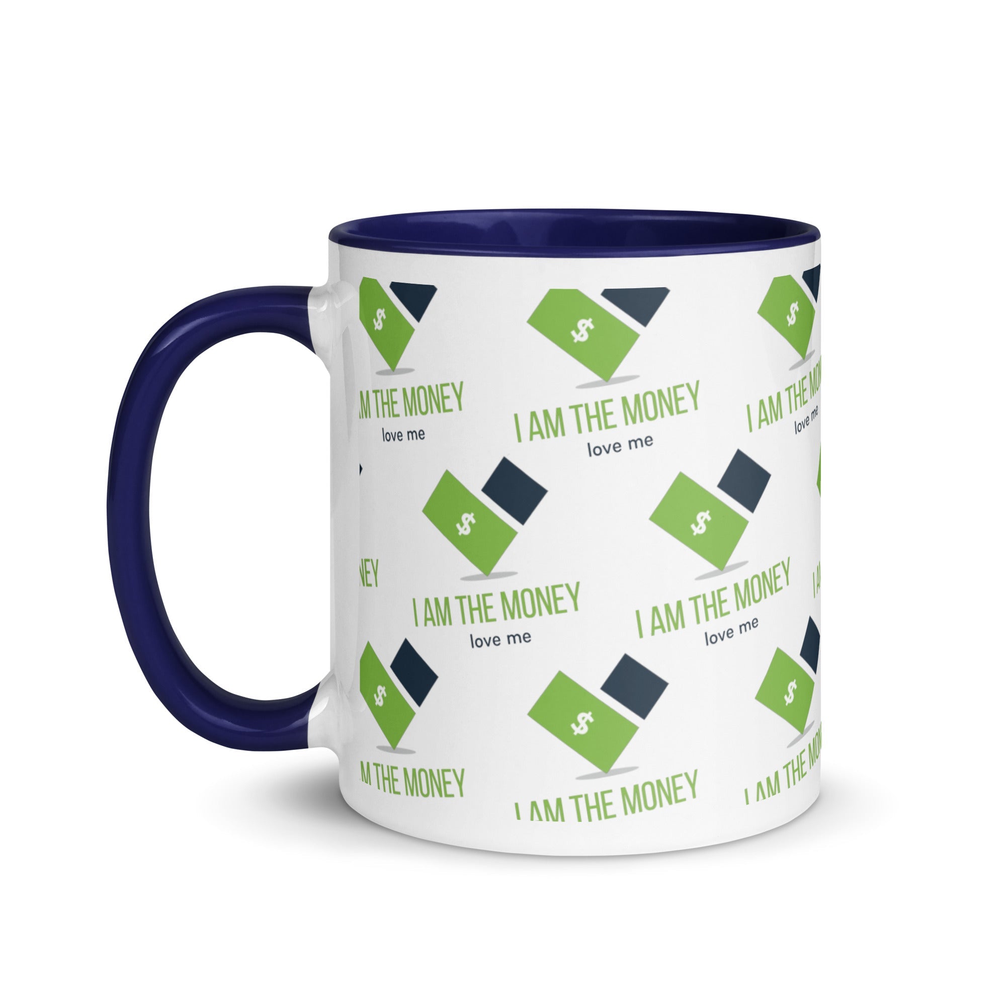 MDB Co. "I AM" THE MONEY Mug with Color Inside - The Million Dollar Bill Co.