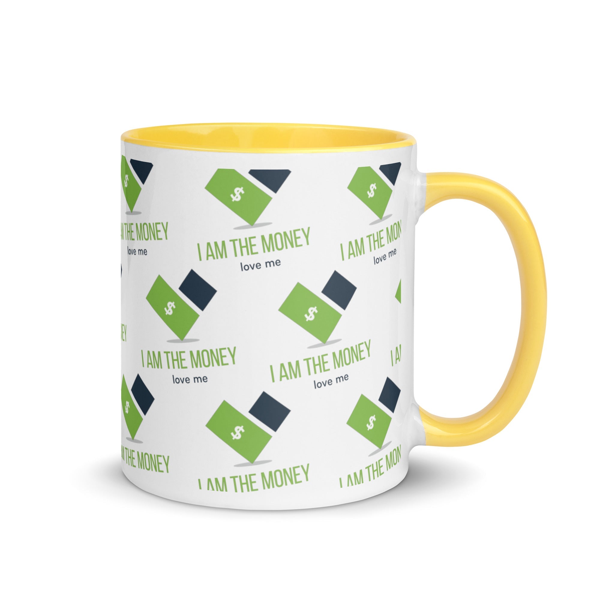 MDB Co. "I AM" THE MONEY Mug with Color Inside - The Million Dollar Bill Co.