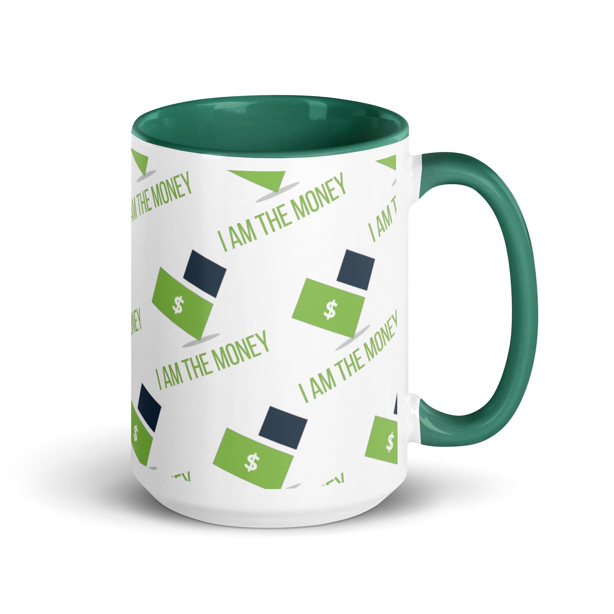 MDB Co. "I AM" THE MONEY Mug with Color Inside - The Million Dollar Bill Co.
