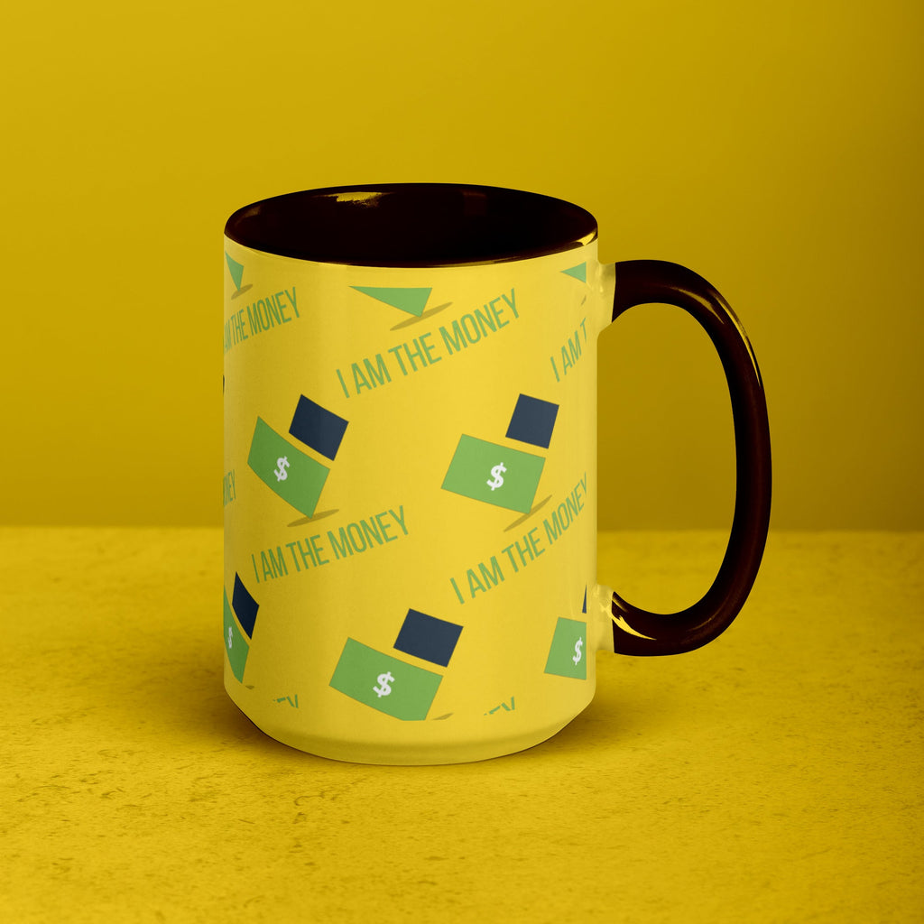 MDB Co. "I AM" THE MONEY Mug with Color Inside - The Million Dollar Bill Co.