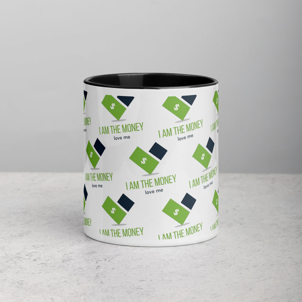 MDB Co. "I AM" THE MONEY Mug with Color Inside - The Million Dollar Bill Co.