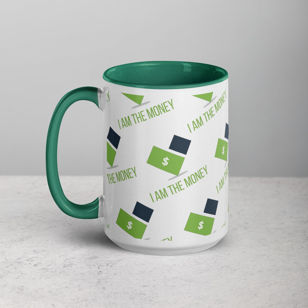 MDB Co. "I AM" THE MONEY Mug with Color Inside - The Million Dollar Bill Co.
