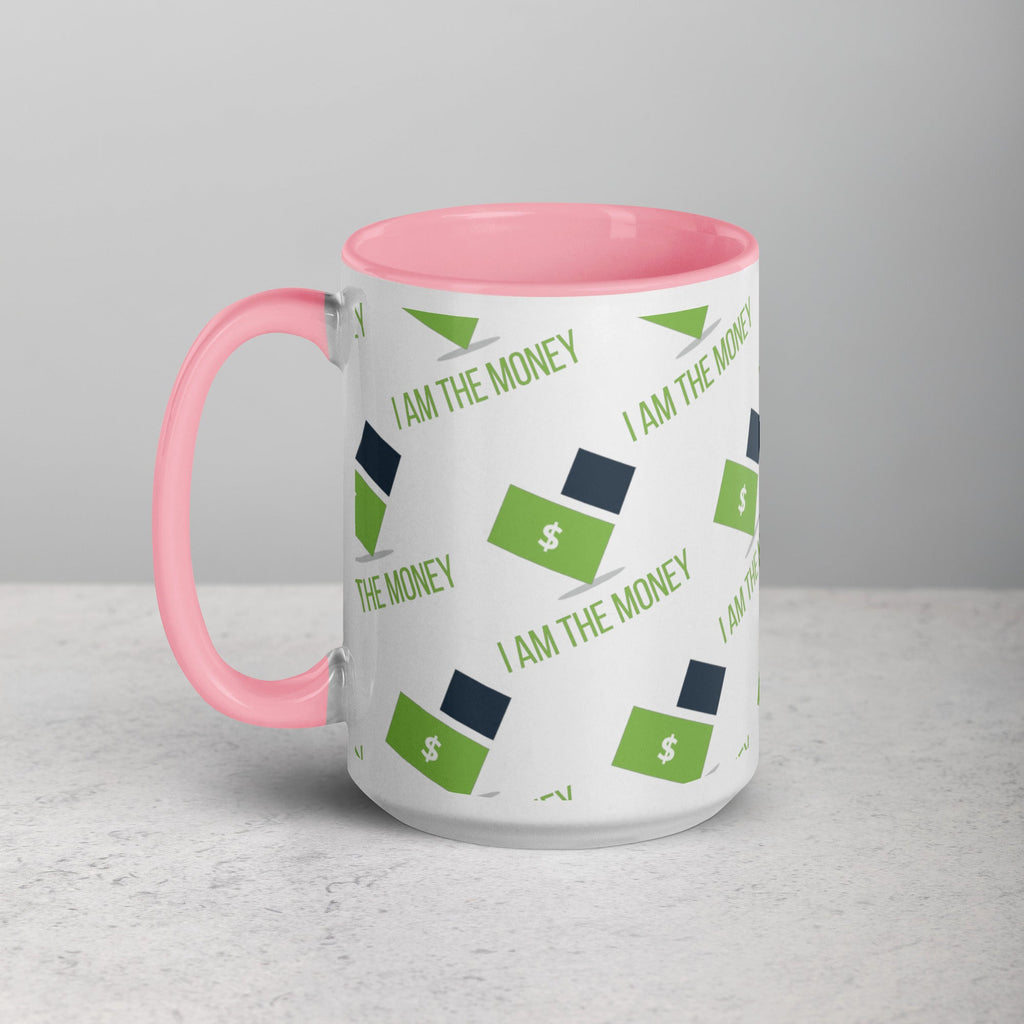 MDB Co. "I AM" THE MONEY Mug with Color Inside - The Million Dollar Bill Co.