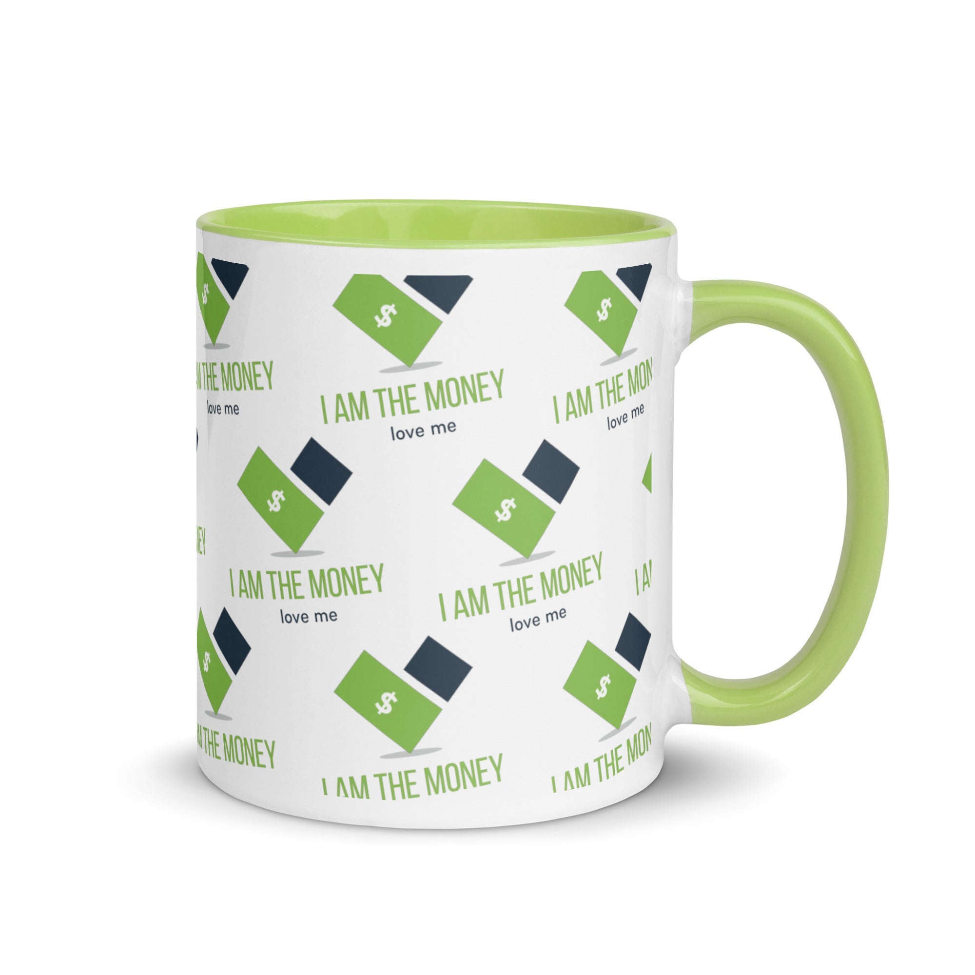 MDB Co. "I AM" THE MONEY Mug with Color Inside - The Million Dollar Bill Co.