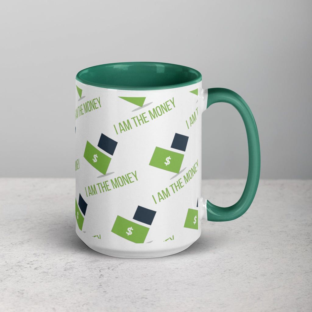 MDB Co. "I AM" THE MONEY Mug with Color Inside - The Million Dollar Bill Co.