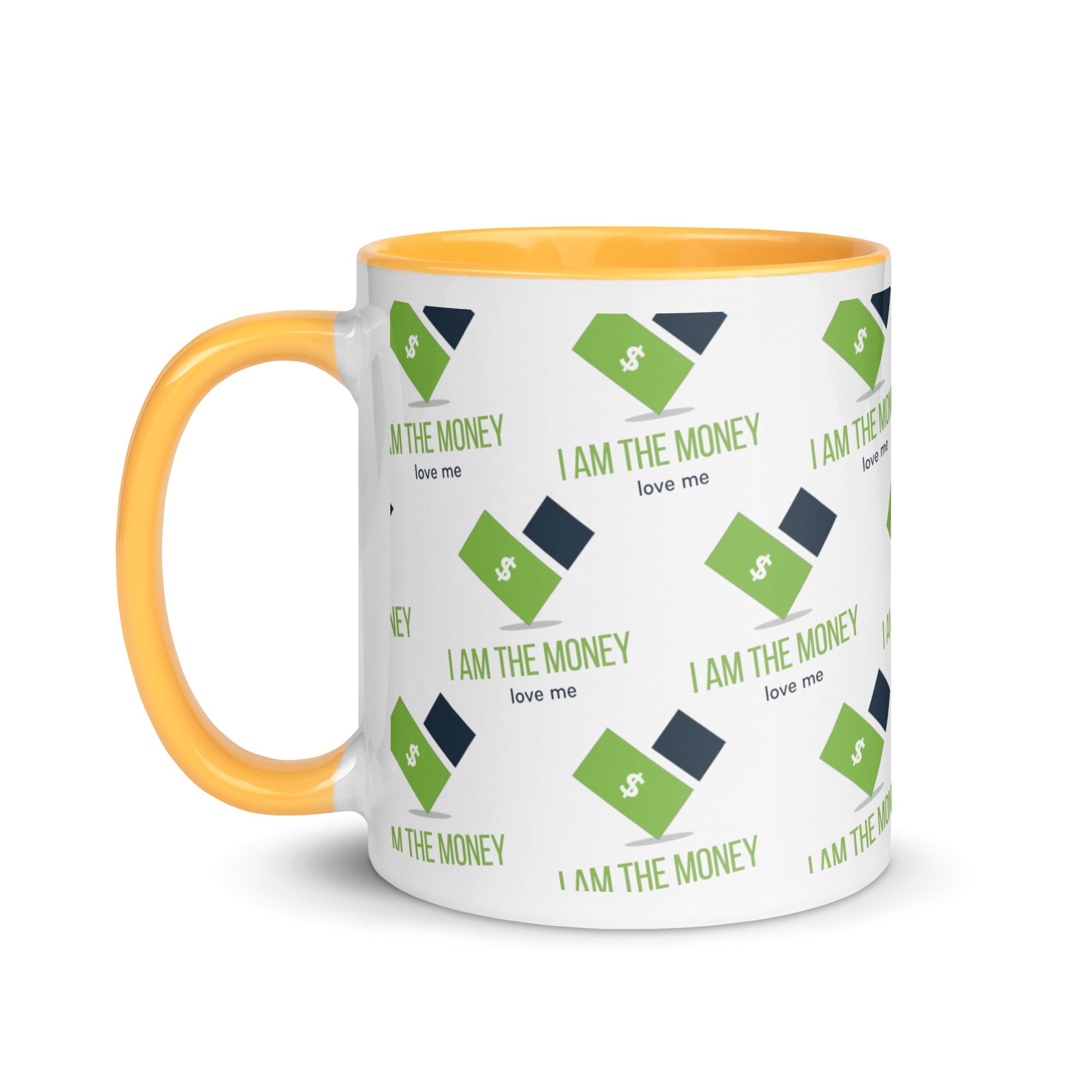 MDB Co. "I AM" THE MONEY Mug with Color Inside - The Million Dollar Bill Co.