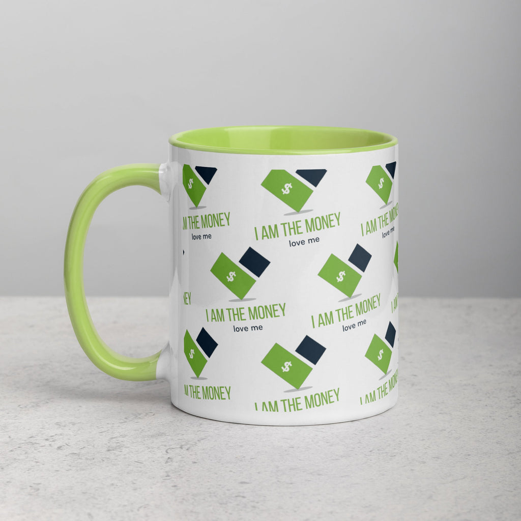 MDB Co. "I AM" THE MONEY Mug with Color Inside - The Million Dollar Bill Co.