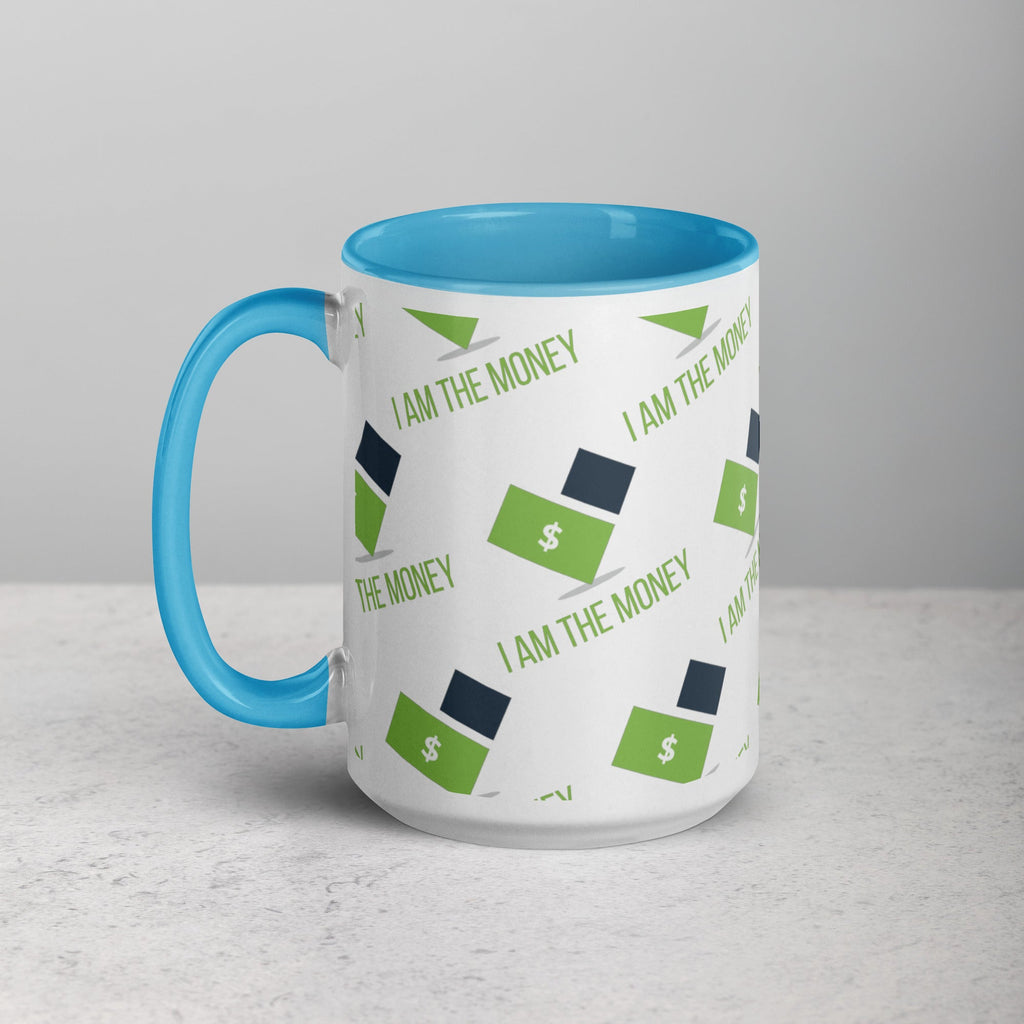 MDB Co. "I AM" THE MONEY Mug with Color Inside - The Million Dollar Bill Co.