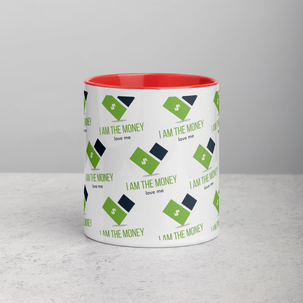 MDB Co. "I AM" THE MONEY Mug with Color Inside - The Million Dollar Bill Co.