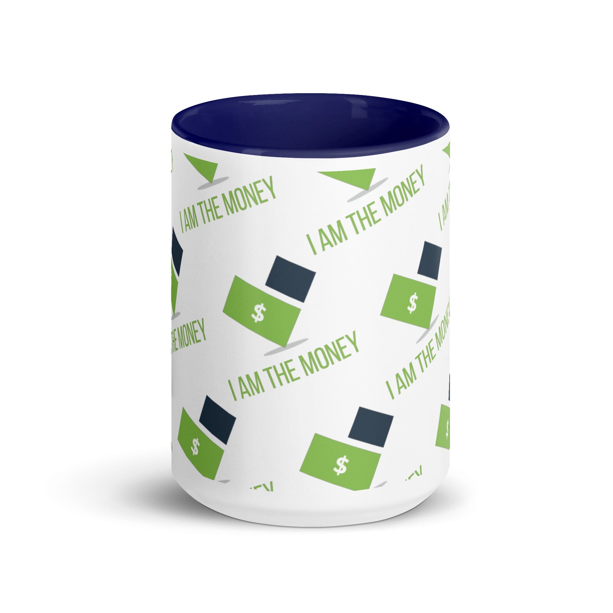 MDB Co. "I AM" THE MONEY Mug with Color Inside - The Million Dollar Bill Co.