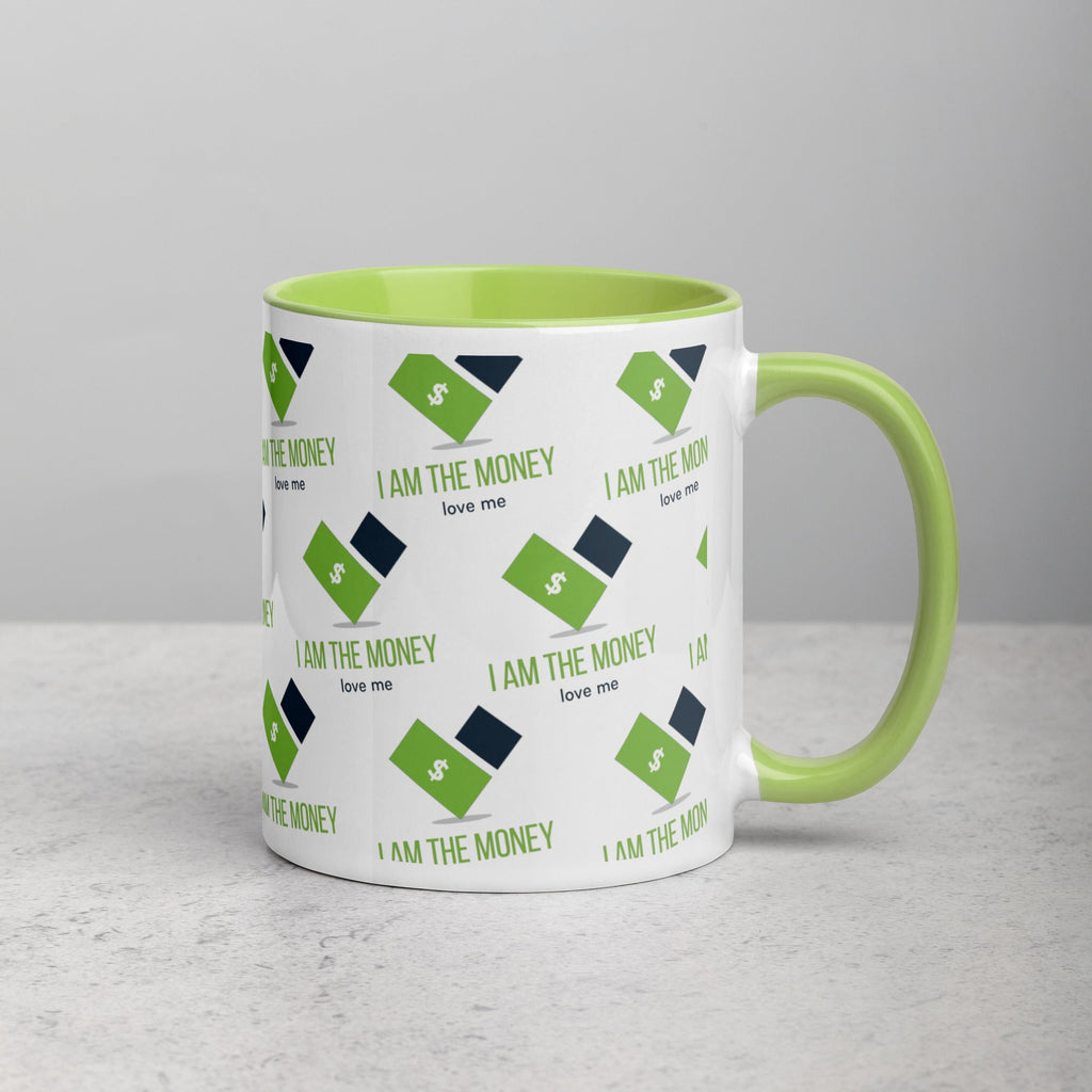 MDB Co. "I AM" THE MONEY Mug with Color Inside - The Million Dollar Bill Co.