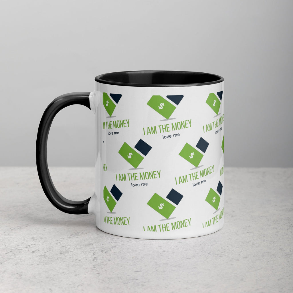 MDB Co. "I AM" THE MONEY Mug with Color Inside - The Million Dollar Bill Co.
