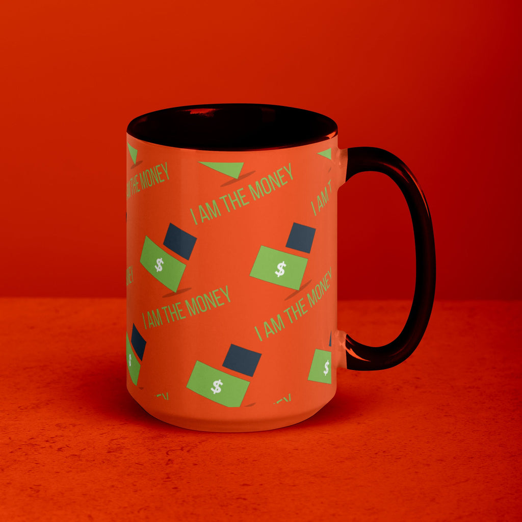 MDB Co. "I AM" THE MONEY Mug with Color Inside - The Million Dollar Bill Co.