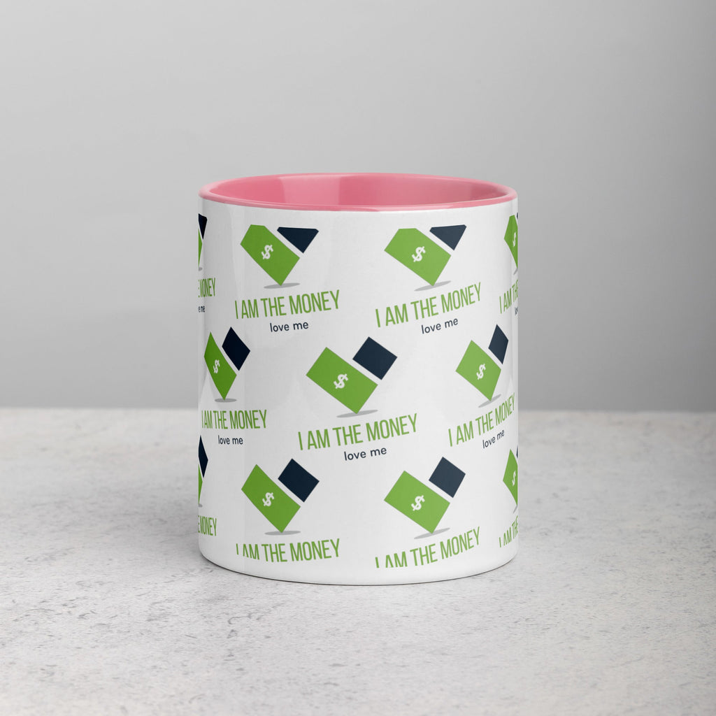 MDB Co. "I AM" THE MONEY Mug with Color Inside - The Million Dollar Bill Co.