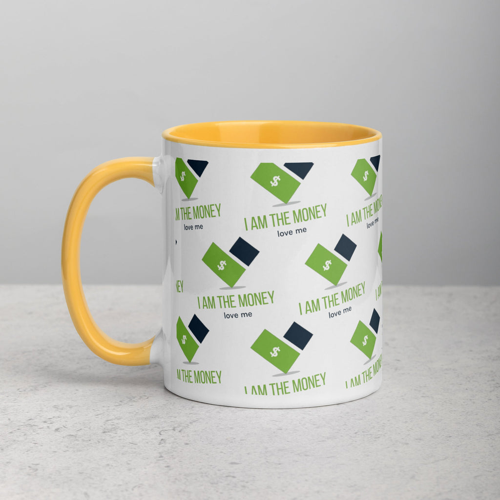 MDB Co. "I AM" THE MONEY Mug with Color Inside - The Million Dollar Bill Co.
