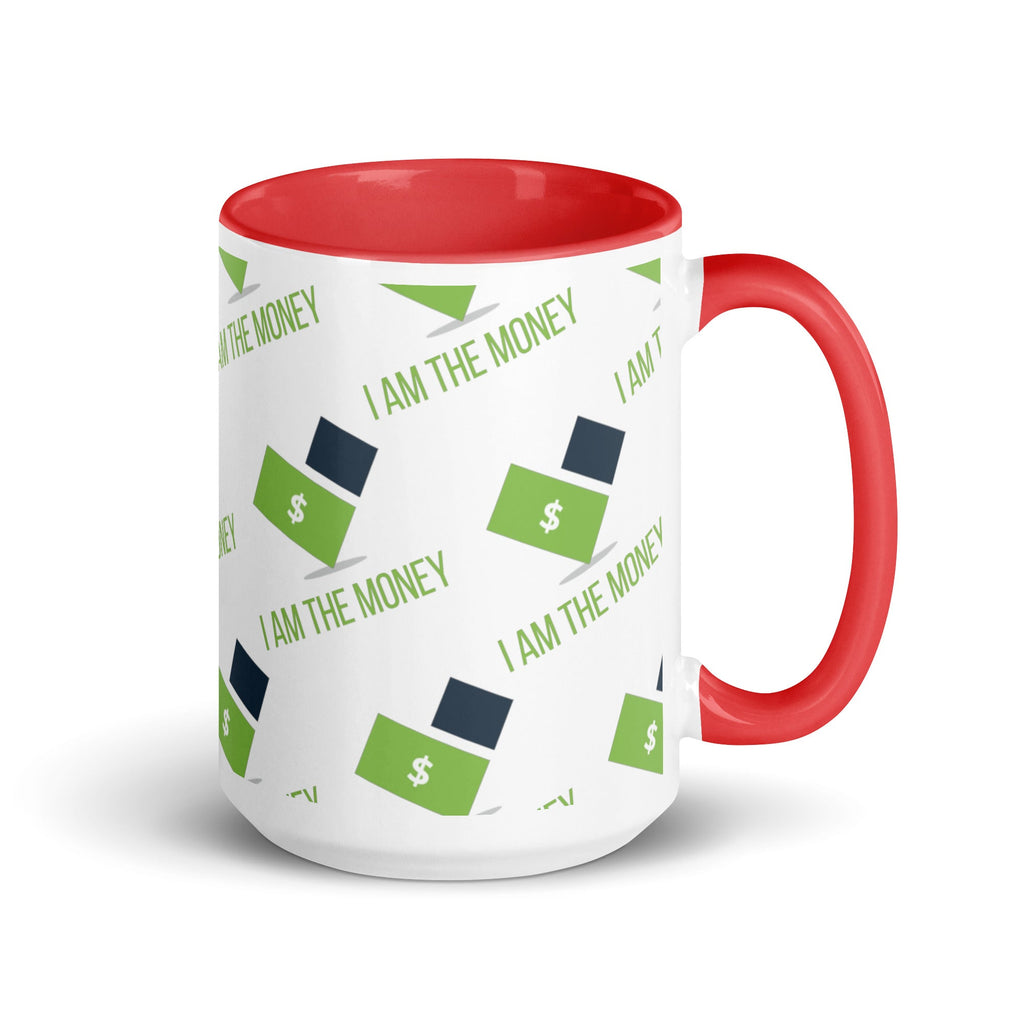 MDB Co. "I AM" THE MONEY Mug with Color Inside - The Million Dollar Bill Co.