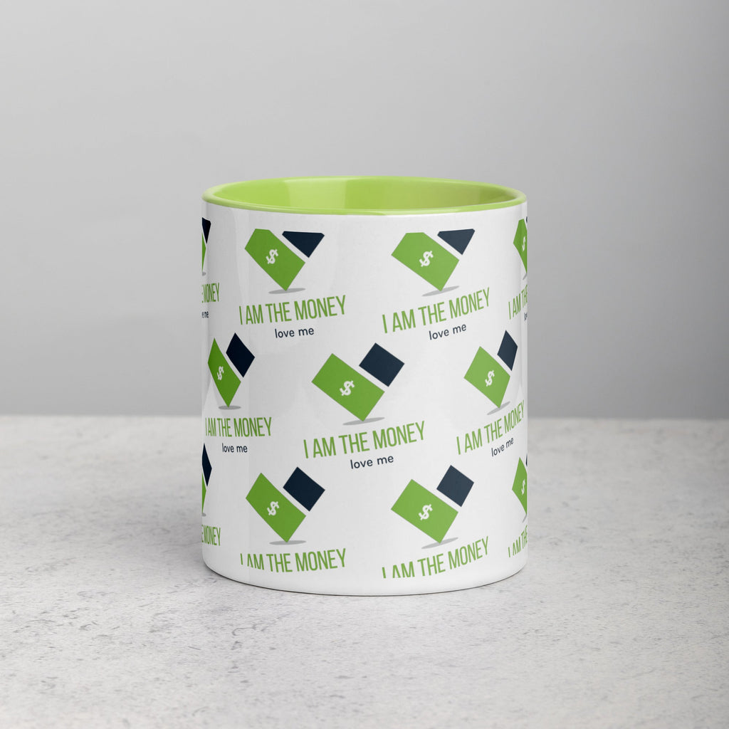MDB Co. "I AM" THE MONEY Mug with Color Inside - The Million Dollar Bill Co.