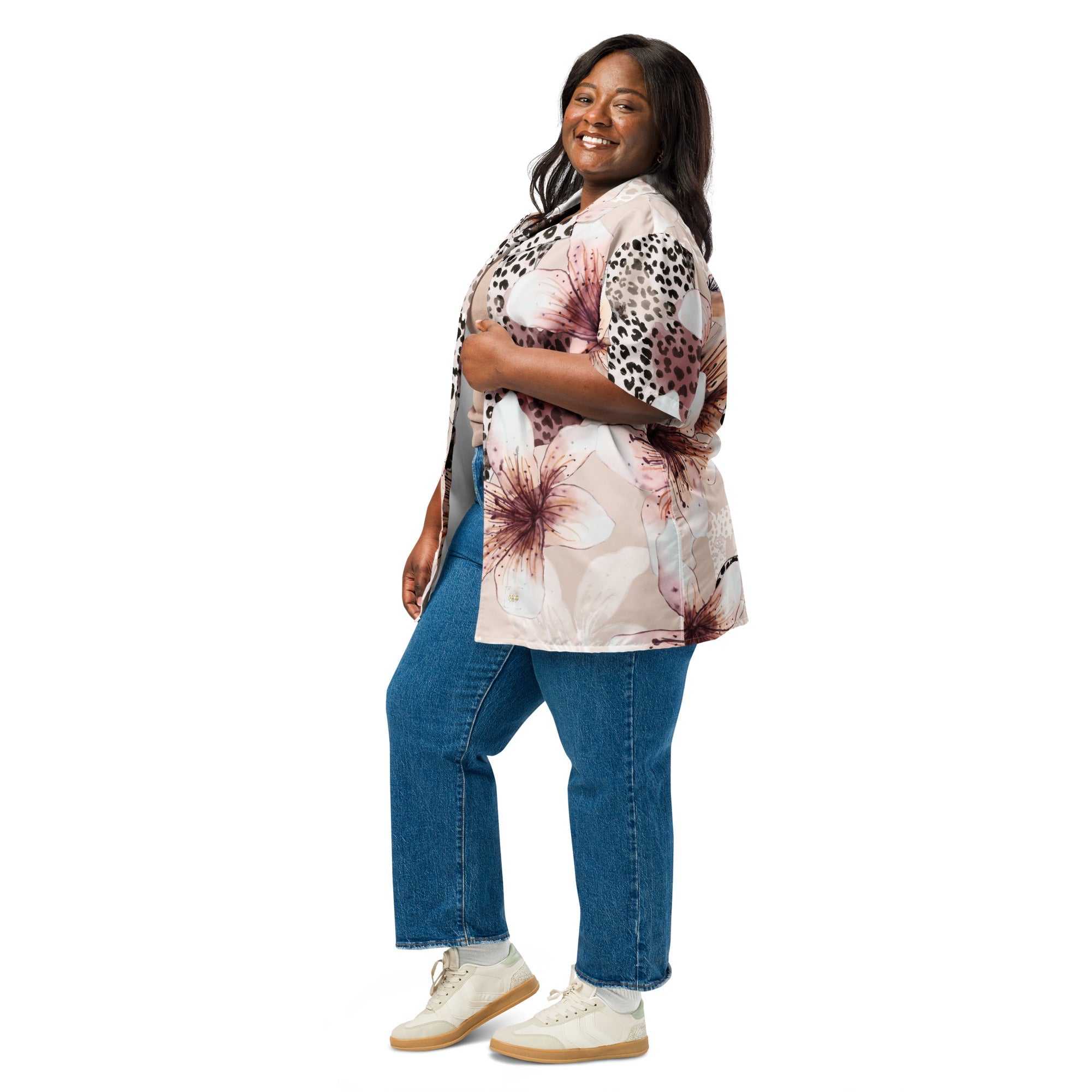 MDB Co. Leopard Blossom Unisex button shirt - The Million Dollar Bill Co.